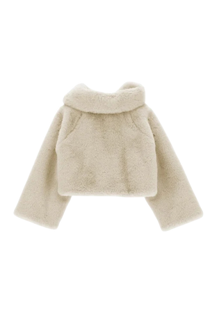 MONNALISA Ecopeliccia Bambina Monnalisa 73B100_2954_PANNA da bambino