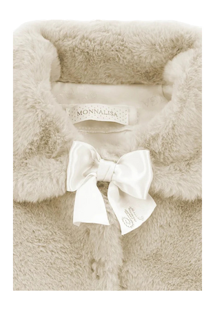 MONNALISA Ecopeliccia Bambina Monnalisa 73B100_2954_PANNA da bambino
