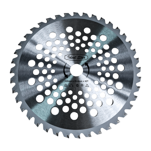 Disco Per Decespugliatore Professionale 'Tungsteno' Ideal Star Ø Mm 255X25.4 - 40 Denti - Ideal Star