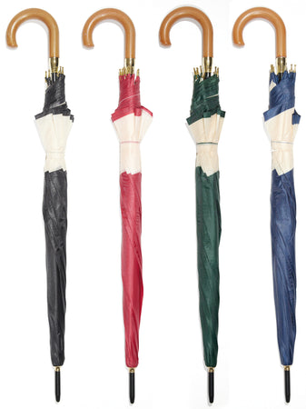 Gallotti Ombrello Lungo Automatico Art. G 501 Tinta Unita Fascia Beige Col. Assortiti