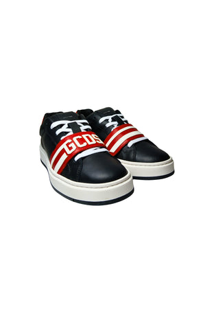 GCDS Scarpe Uomo Sneakers Band logo black-red da uomo