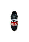 GCDS Scarpe Uomo Sneakers Band logo black-red da uomo