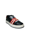 GCDS Scarpe Uomo Sneakers Band logo black-red da uomo