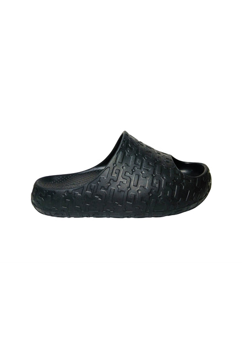 GCDS Scarpe Uomo Sliders Monogram Black da uomo