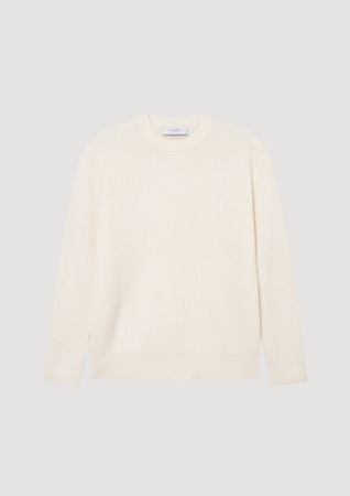LES DEUX Eddie Wool Rib Crewneck Knit da uomo