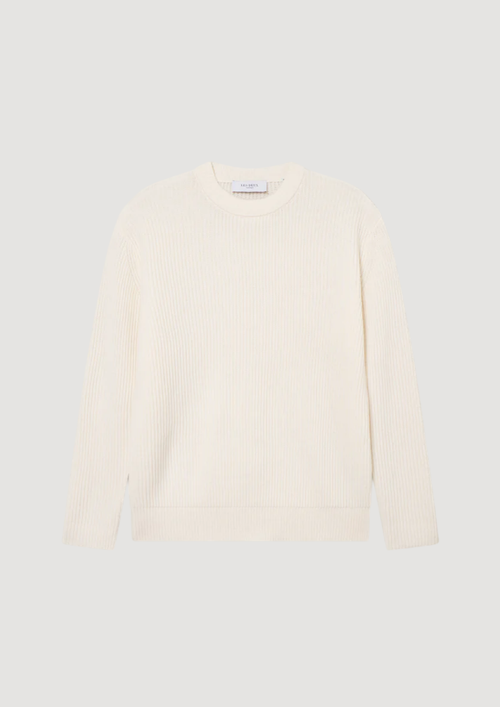 LES DEUX Eddie Wool Rib Crewneck Knit da uomo