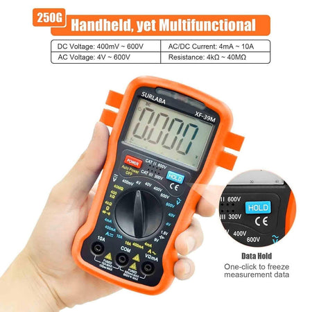 Multimetro digitale intelligente 400 V CA CC 4000 punti TRMS