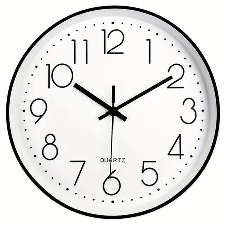 Orologio da parete al quarzo moderno da 12 pollici numeri arabi silenzioso