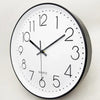 Orologio da parete al quarzo moderno da 12 pollici numeri arabi silenzioso