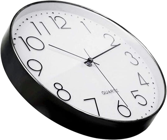 Orologio da parete al quarzo moderno da 12 pollici numeri arabi silenzioso