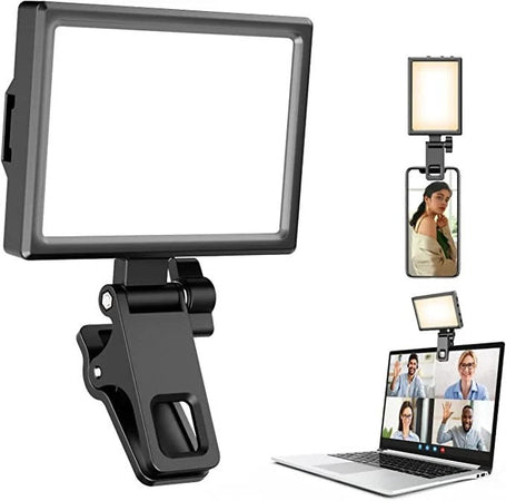 Ring Light per laptop luce videoconferenza con treppiede USB ricaricabile