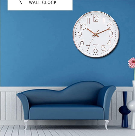 Orologio da parete al quarzo moderno da 12 pollici numeri arabi silenzioso