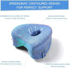 Cuscino Per Gambe Memory Foam Supporto Ortopedico Ginocchia Schiena