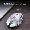 Mouse da gioco wireless TENMOS T85, ottico silenzioso wireless ricaricabile USB