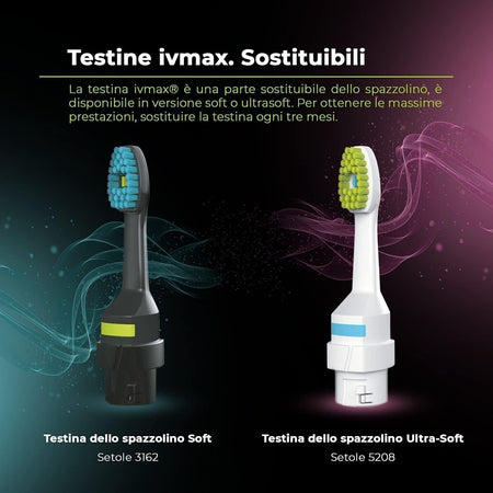 IVMAX Spazzolino Manuale e Dentifricio Tutto in Uno, Ricarica incorporata