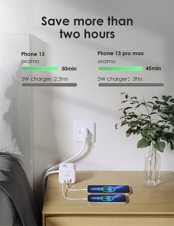 Cubo Multipresa Ciabatta Oraimo 3 Prese e 3 Porte USB C 20W