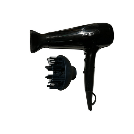 Asciugacapelli Professionale Agli Ioni Ideal Star 1800-2200 Watt/ Con Diffusore - Ideal Star