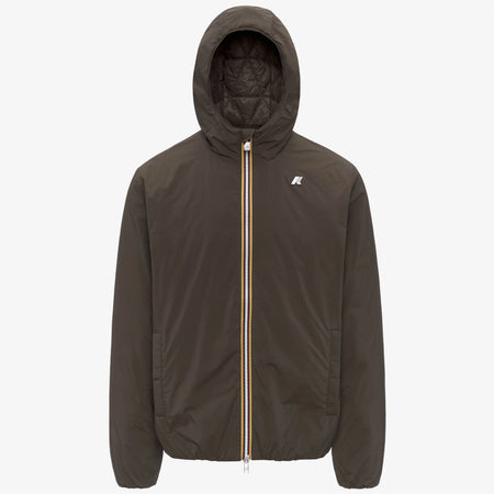 K-Way Giacca corta Uomo K-way Jack Plain Warm K2136DW-XRG Black olive da uomo