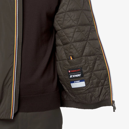 K-Way Giacca corta Uomo K-way Jack Plain Warm K2136DW-XRG Black olive da uomo