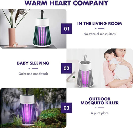 Lampada antizanzare portatile elettronica per uso domestico BG-002 LED-UV 368nm