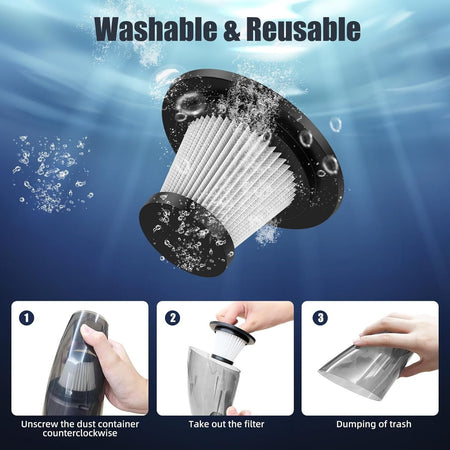 Aspirapolvere portatile Totally Kitchen aspirabriciole per auto da 120 W 9500 PA