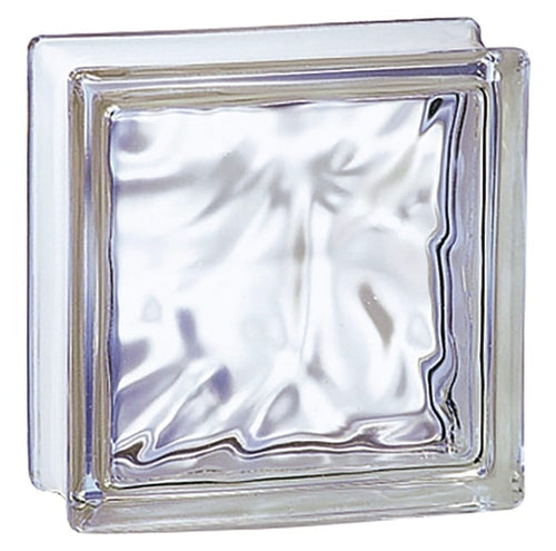 Vetro Mattone Ondulato 19 X 19 Chiaro Made In Italy