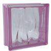 Vetro Mattone Ondulato 19 X 19 Rosa Made In Italy
