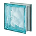 Vetro Mattone Ondulato 19 X 19 Acquamarina Made In Italy