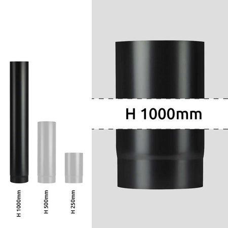Tubo Per Stufa A Legna 'Plus Light' Ø 150X1000 Mm - Save