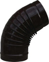Gomito Smaltato 45 ° 'Classic' Ee ? 100 Mm - Col. Nero - Save