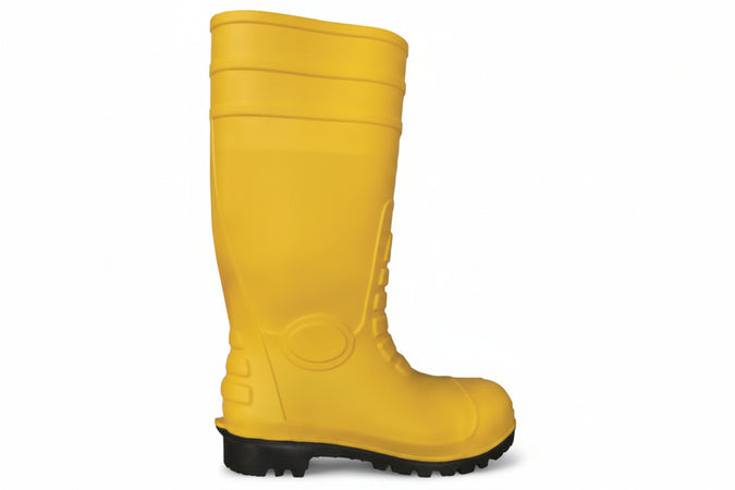 Stivali Di Sicurezza A Ginocchio In Pvc Giallo- - Nâ°44 - 1 Paio Excel
