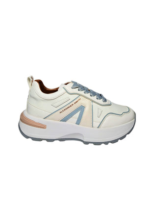 ALEXANDER SMITH Scarpe Donna Alexander Smith Sneakers Liverpool Woman White Light Avio da donna