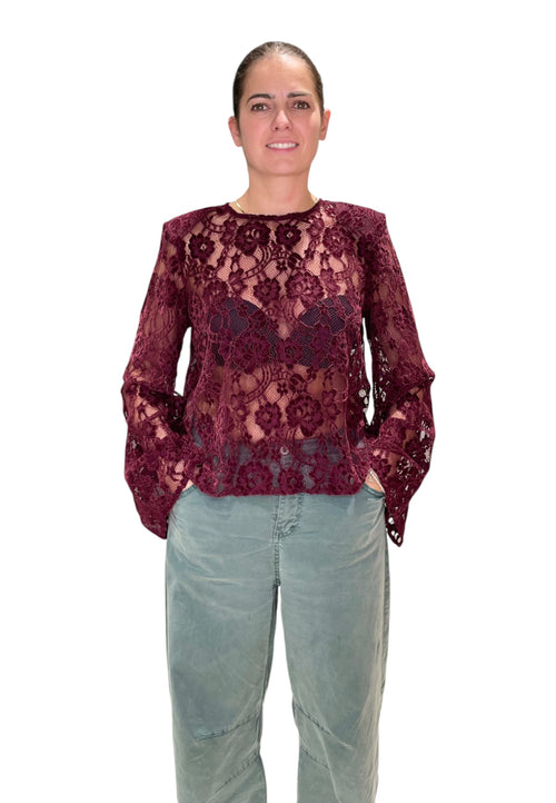 PLEASE T-shirt pizzo Donna Please da donna