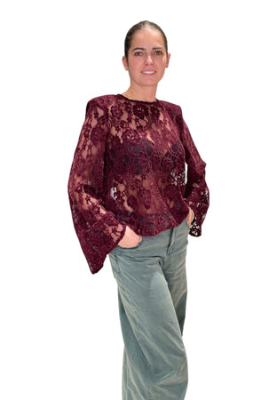 PLEASE T-shirt pizzo Donna Please da donna