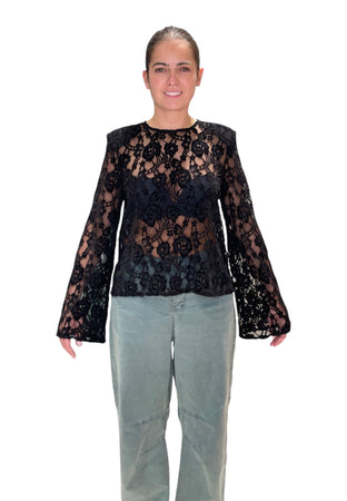 PLEASE T-shirt pizzo Donna Please da donna