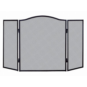 C Parascintille 3 Pannelli 101X61 P/Camino Nero- 1,0 Pz