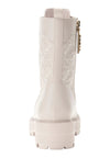 GUESS Anfibio yancee in ecopelle bianco con logo all over Donna Guess da donna