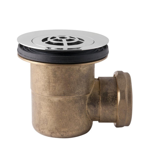 Piletta Sifonata In Ottone Cromato Con Griglia Per Piatto Doccia Ø80 Uscita Ø40 Modello Europa Tea