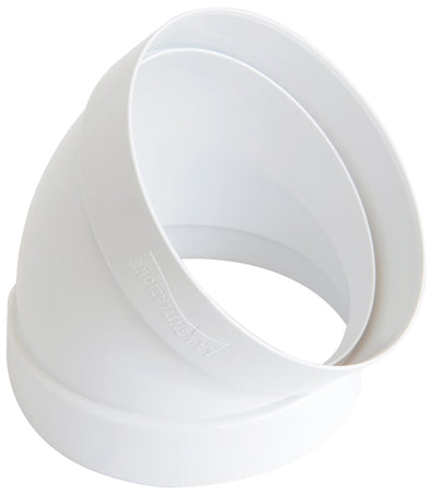 Curva 45Â° Per Aerazione Canalizzata Ãe¸ Mm. 100, Col. Bianco