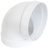 Curva 90Â° Per Aerazione Canalizzata Ee ¸ Mm. 100, Col. Bianco