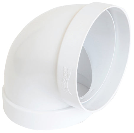 Curva 90Â° Per Aerazione Canalizzata Ee ¸ Mm. 100, Col. Bianco