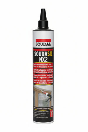 Soudal Silicone Neutro Per Edilizia ''Soudasil Nx2'' Ml. 300 - Grigio 12.00 Pz