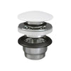 Piletta Lavabo Click Clack Feeling Senza Troppo Pieno- Tappo Bianco Opaco- Rak- Pezzi 1