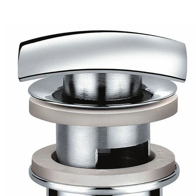 Piletta Lavabo Click-Clack Tappo Quadro Con Troppo Pieno- 1 1/4- Dh- Pezzi 1