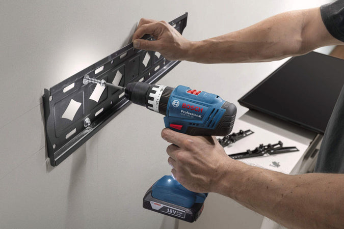 Bosch Trapano Avvitatore Con Percussione Gsb 18V-25 2 Batterie 2,0 Ah In L-Case + 63 Accessori