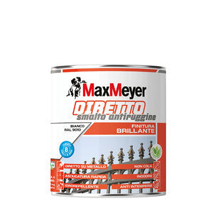 Max Diretto Antirug Acqua Bianco R9010 0,750 L- 4,0 Pz