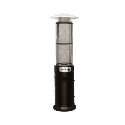 Stufa A Fungo Con Tubo Vetro 11000 Watt - Col. Nero