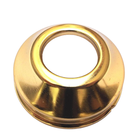 Rosone In Ottone Per Wc Diam. 76 Mm- Foro 26 Mm - Dorato- Debor- Pezzi 1