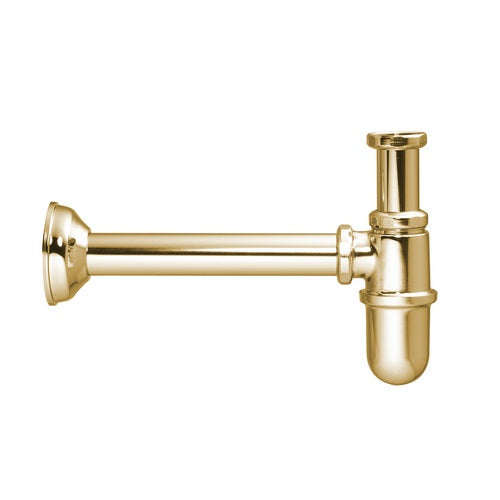 Sifone A Bottiglia Senza Piletta- 11/4 Dorato- Pb- Pezzi 1