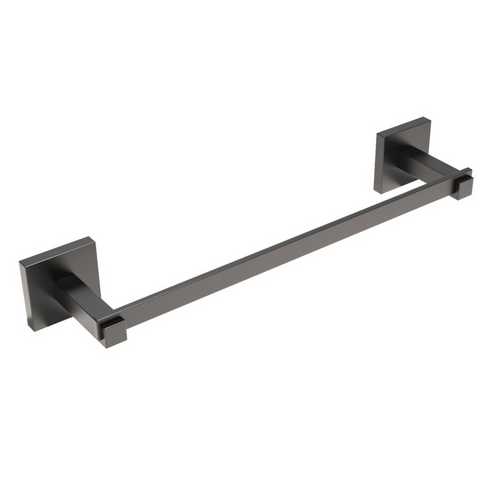 Porta Asciugamani Mod. Trend- Nero Opaco Cm 50Xh.5X7,3- Metaf- Pezzi 1